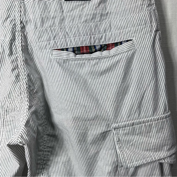 DR&N Do Rego & Novoa Cargo Capri Striped Pants Shorts Men's Size 30 - Picture 4 of 12